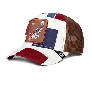 Goorin Bros. Men’s Patchwork Red, White & Blue Trucker Cap